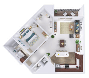 Floor Plans of CrossTown at Poplar Creek Town Center in Brookfield, WI